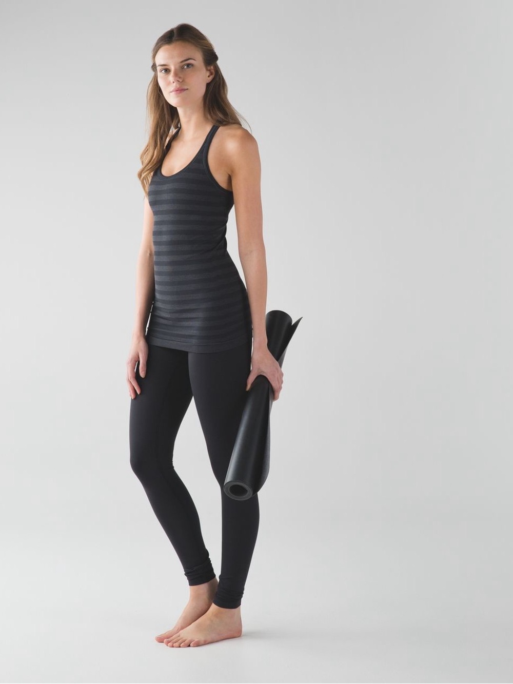 Lululemon Ebb To Street Tank in Heathered Black - Picture 3 of 11